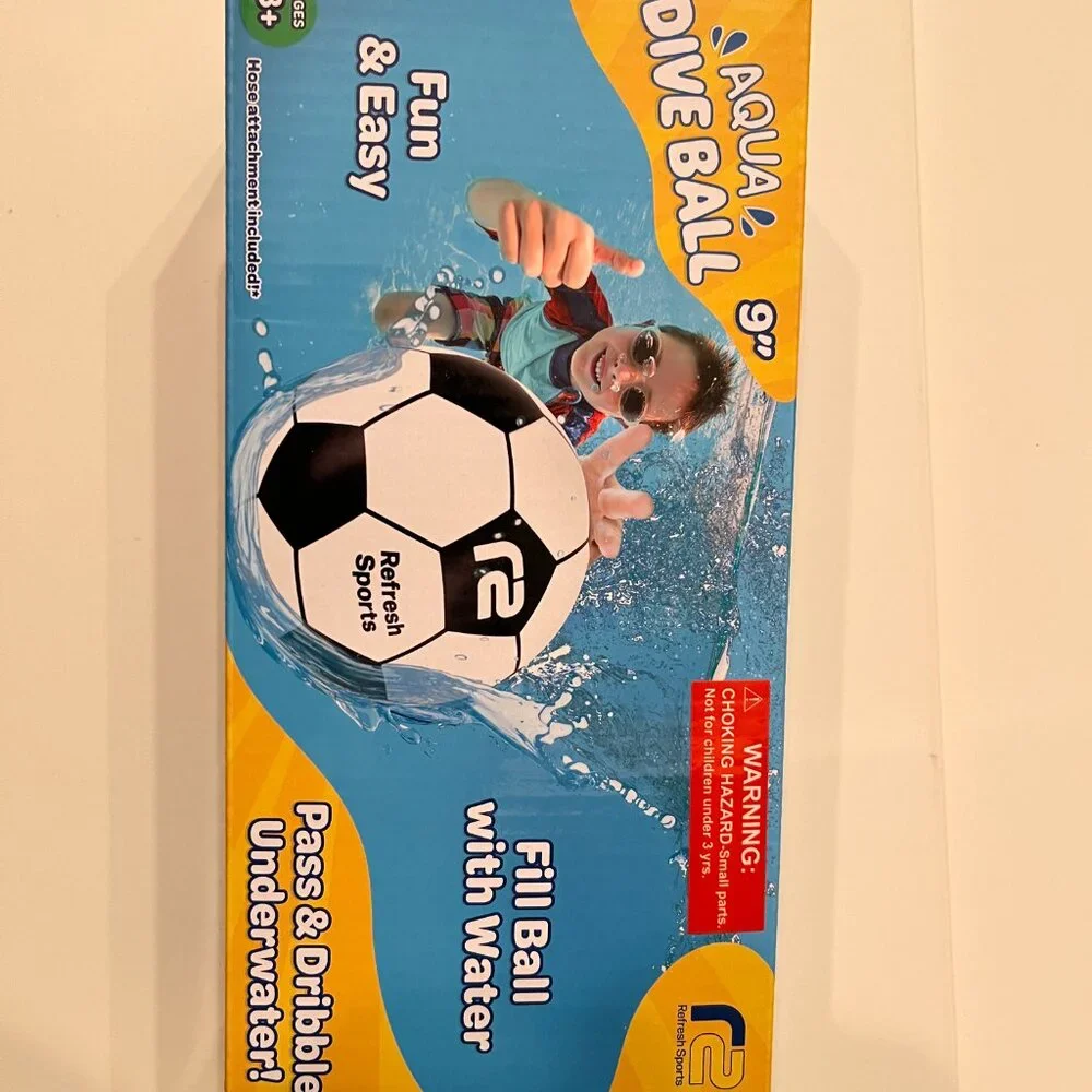 Soccer Ball for Underwater ‎ Pool Games – Ages 8+ (new) (k/x)